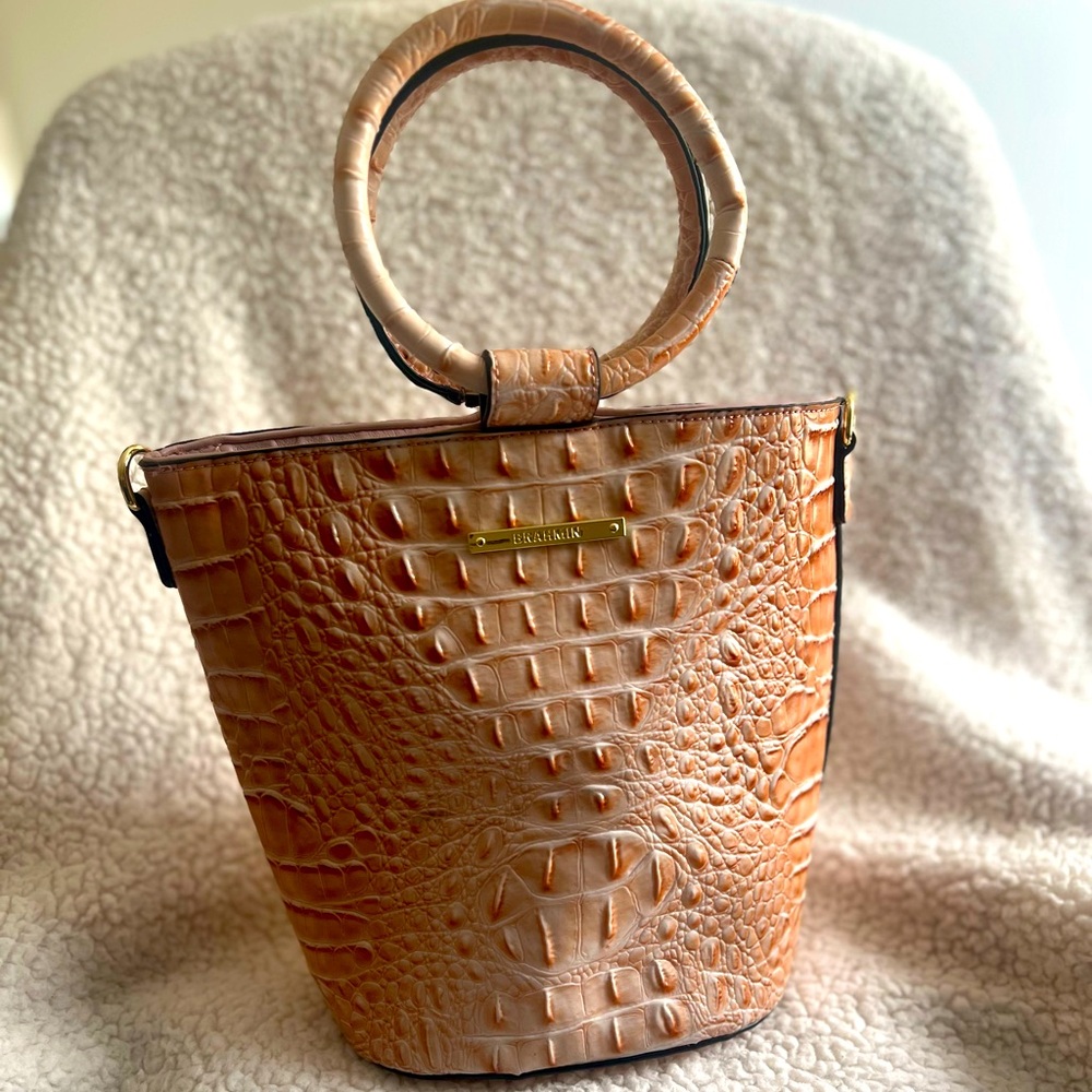 Blush tone hand bag